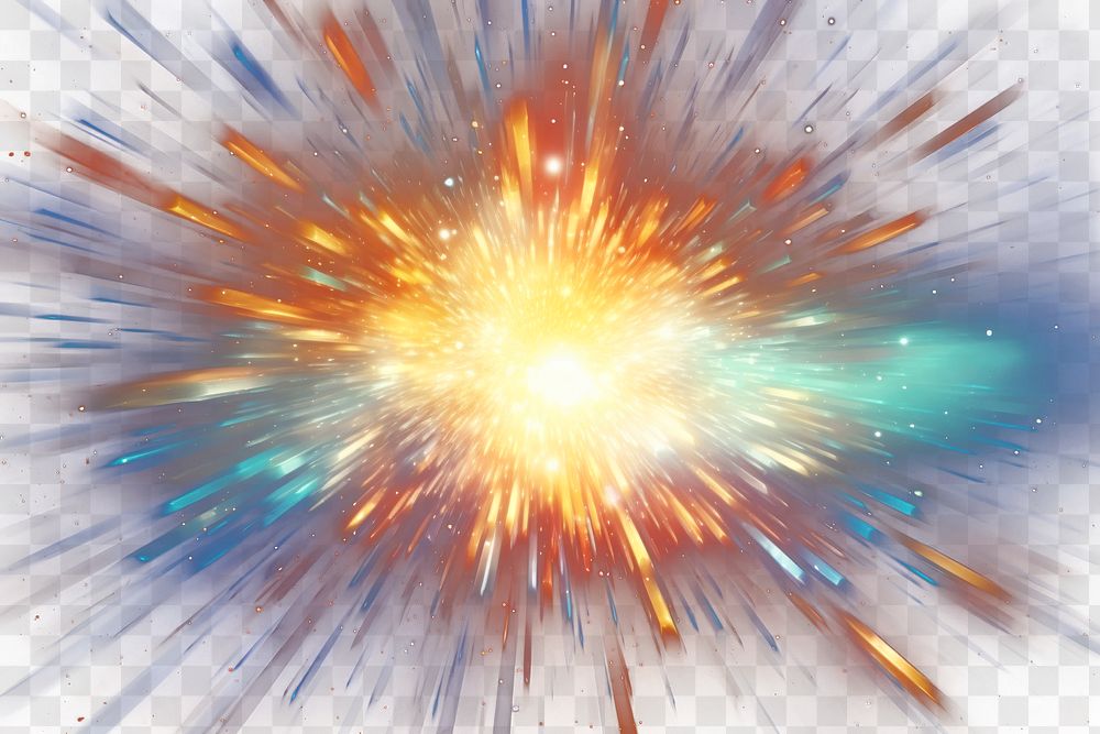 PNG Light explosion effect backgrounds astronomy fireworks. AI generated Image by rawpixel.