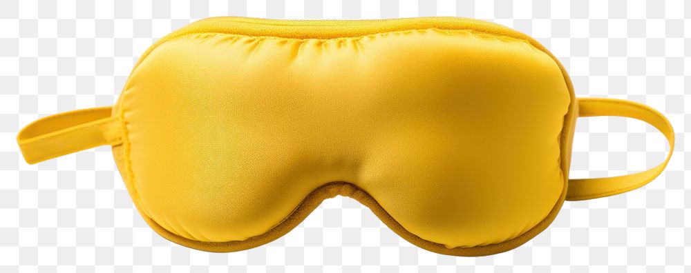PNG Sleep mask yellow white background undergarment. AI generated Image by rawpixel.