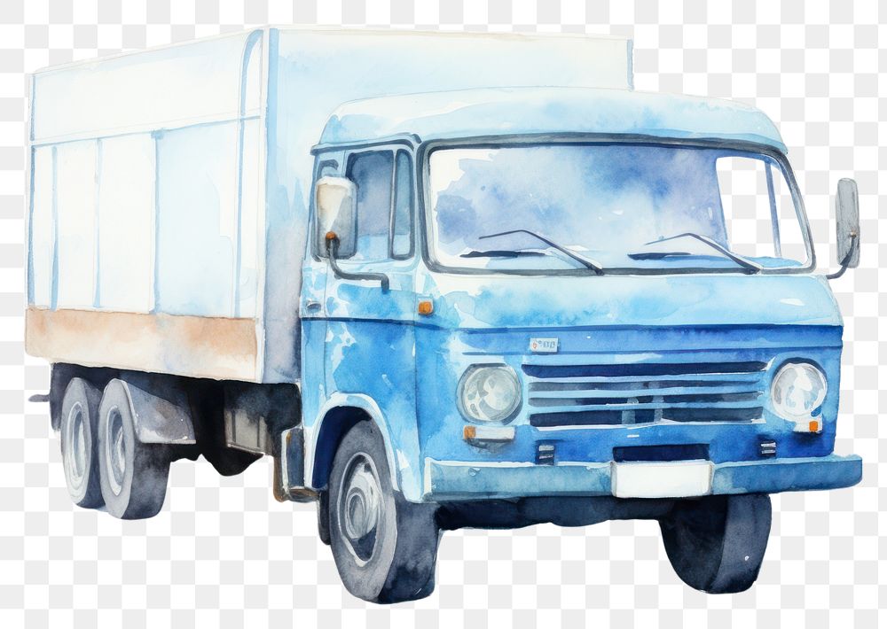 PNG Small truck vehicle van transportation.
