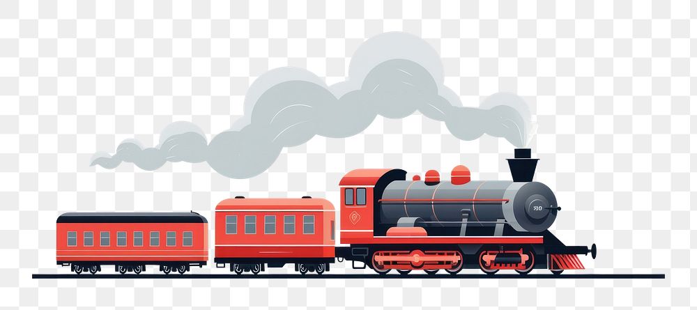 PNG Train locomotive vehicle railway. AI generated Image by rawpixel.