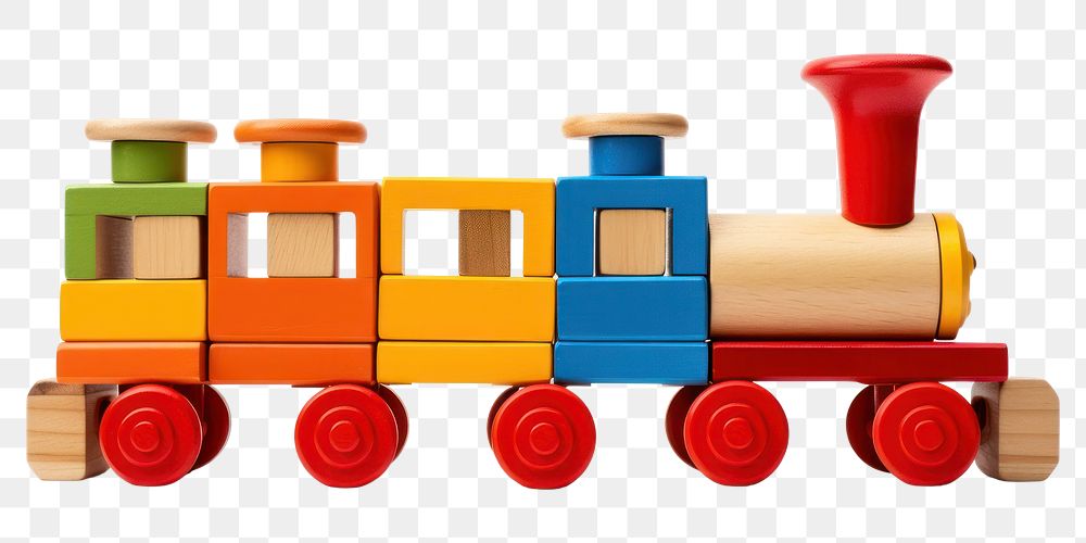 PNG Toy train vehicle white background transportation. AI generated Image by rawpixel.