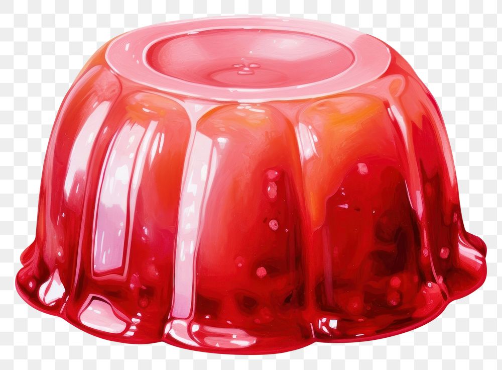 PNG A jello food white background freshness. AI generated Image by rawpixel.