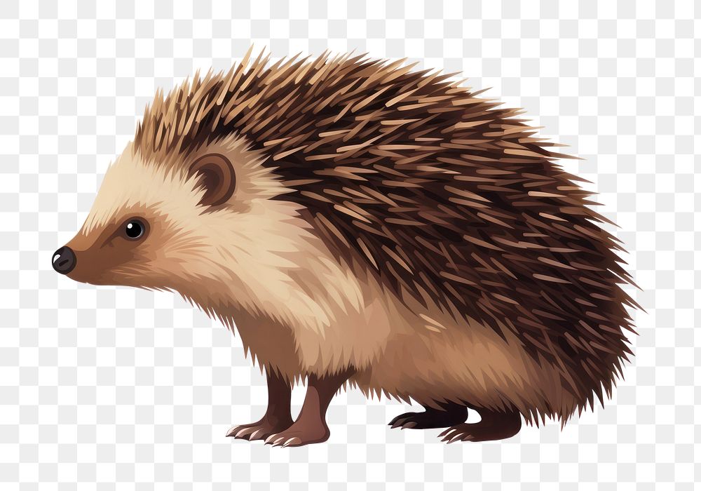 PNG Hedgehog porcupine mammal animal. AI generated Image by rawpixel.