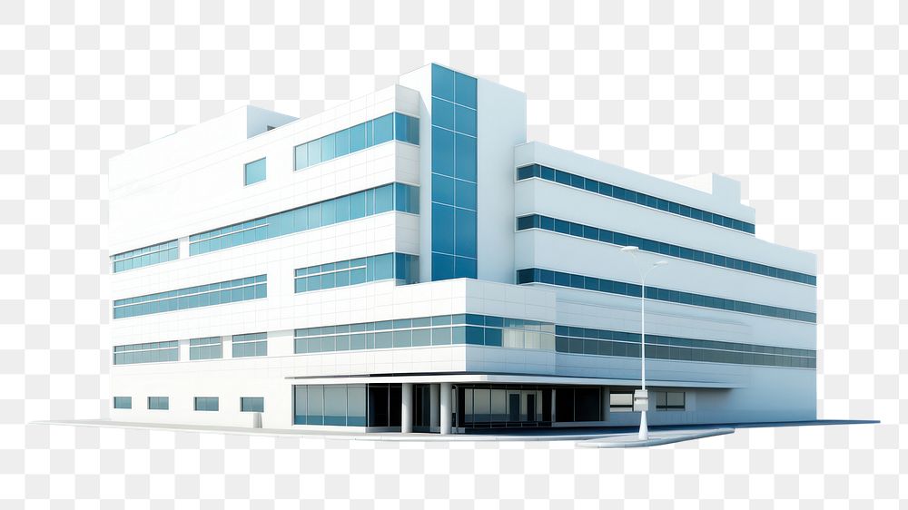 PNG  Hospital building architecture city. AI generated Image by rawpixel.