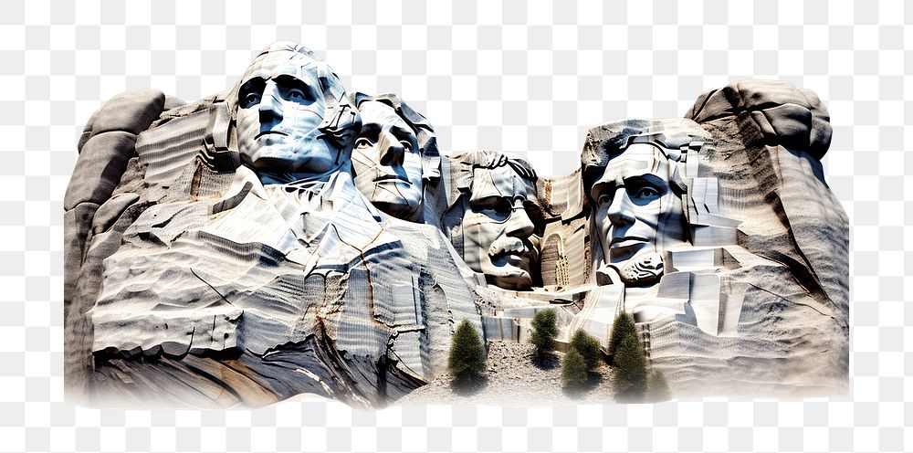 PNG Mount rushmore male man representation. AI generated Image by rawpixel.