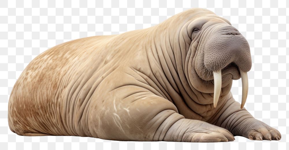 PNG Sleeping walrus wildlife animal mammal. AI generated Image by rawpixel.
