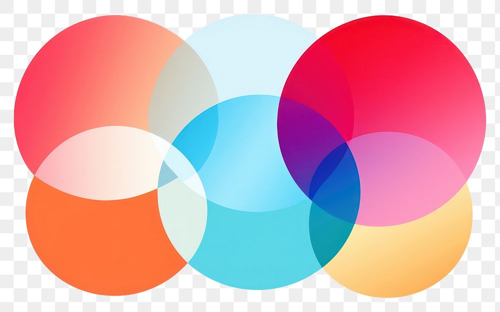 PNG Abstract circle overlapping background logo white background pattern. AI generated Image by rawpixel.