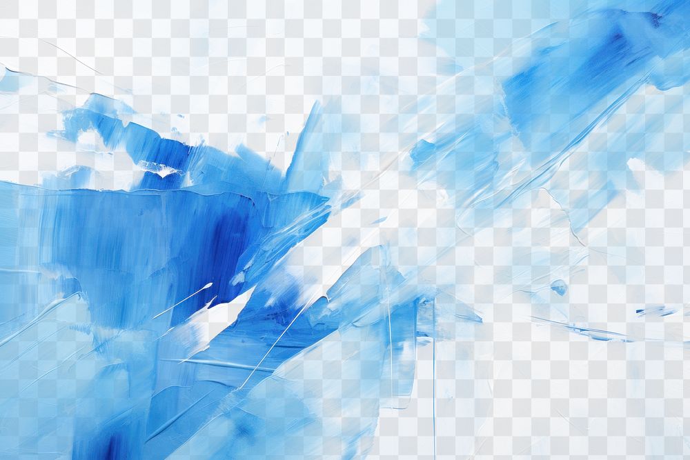 PNG Blue paint smear effect, transparent background. AI generated image by rawpixel.