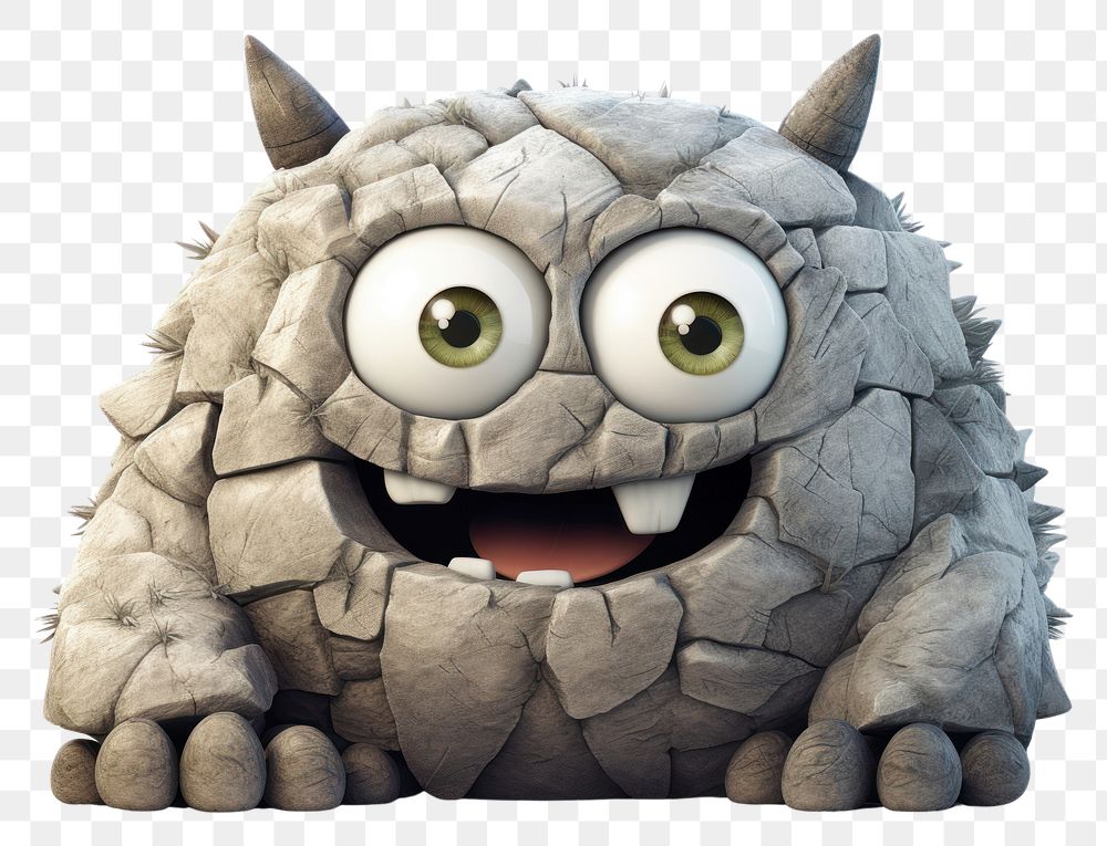 PNG Stone monster animal mammal toy. AI generated Image by rawpixel.