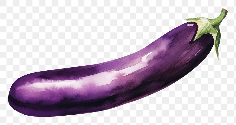 PNG Cute a brinjal vegetable eggplant food. AI generated Image by rawpixel.