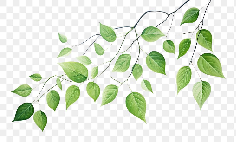 PNG Green leaves green plant | Free PNG - rawpixel