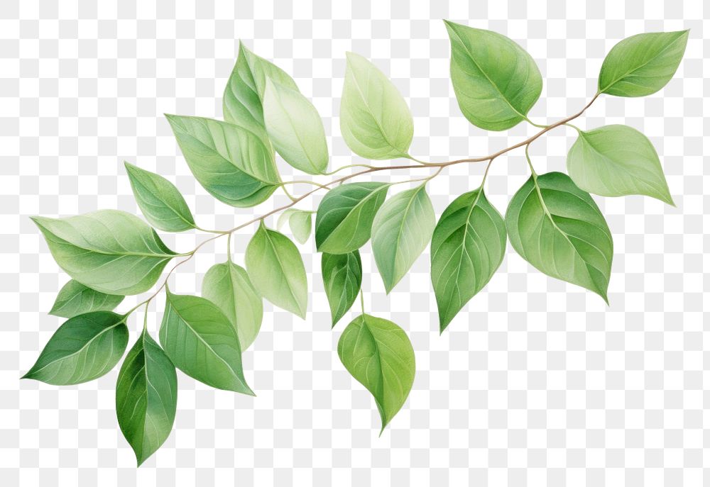 PNG Green leaves green plant leaf