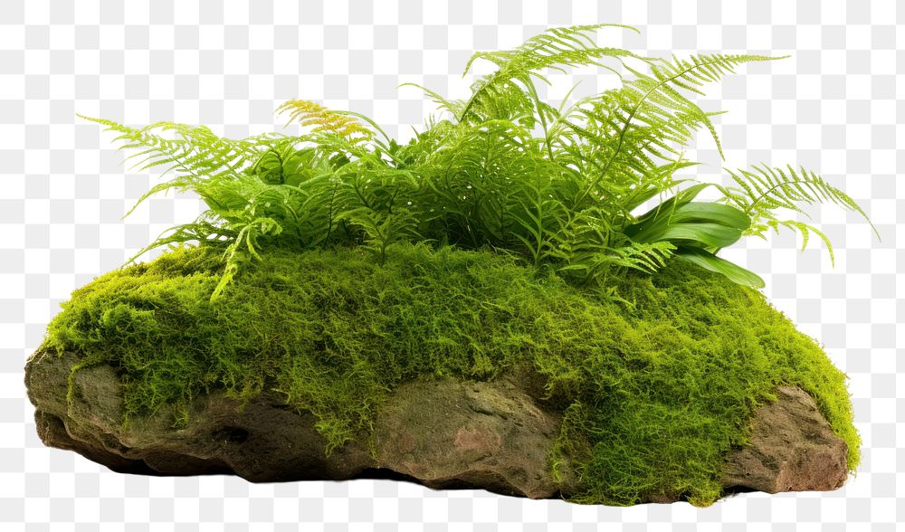 PNG Green moss vegetation plant