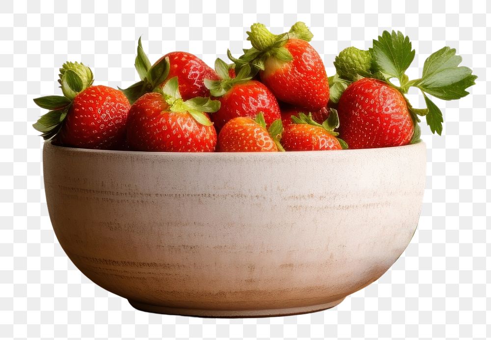 PNG Ceramic bowl background strawberry berries. AI generated Image by rawpixel.