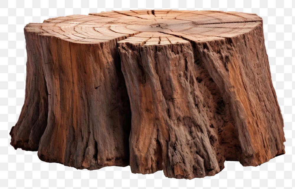 PNG Tree stump plant wood white background
