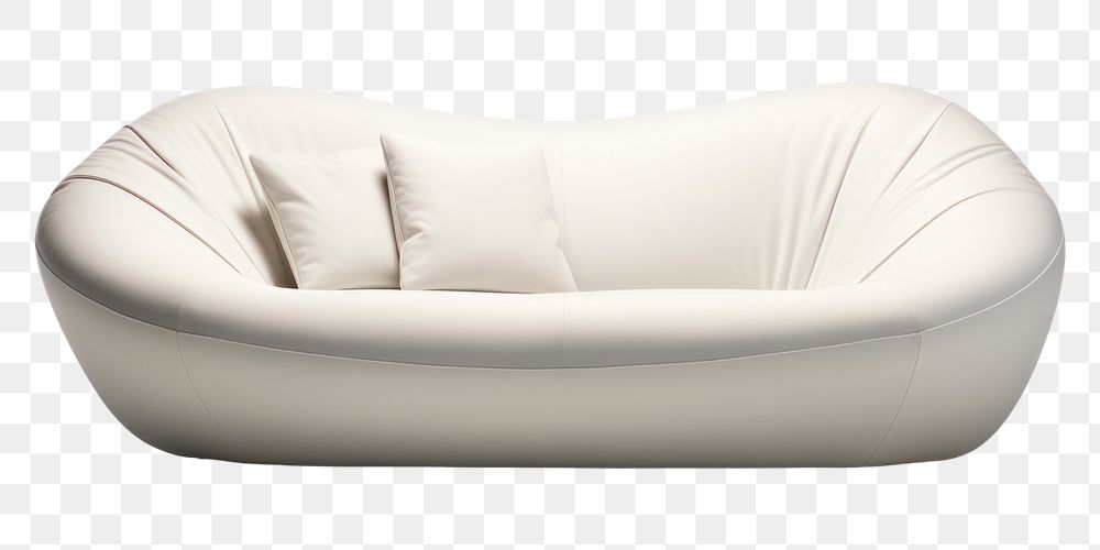 PNG  A sofa bean furniture cushion pillow. AI generated Image by rawpixel.