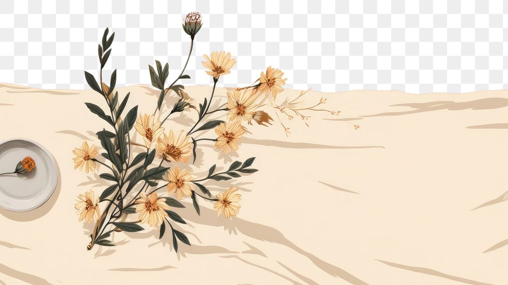 PNG Flower nature plant asteraceae. AI generated Image by rawpixel.