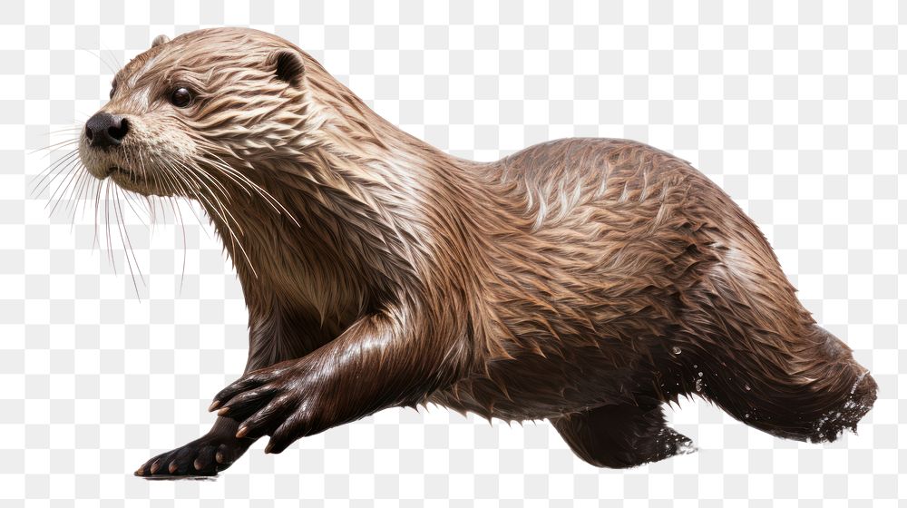 PNG Otter wildlife animal mammal. AI generated Image by rawpixel.