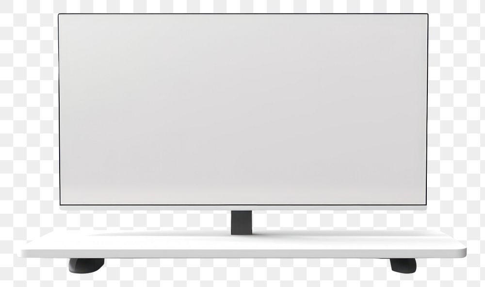 PNG LED TV stand screen white background electronics. AI generated Image by rawpixel.