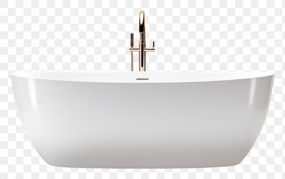 PNG  Modern minimal bathtub white  simplicity