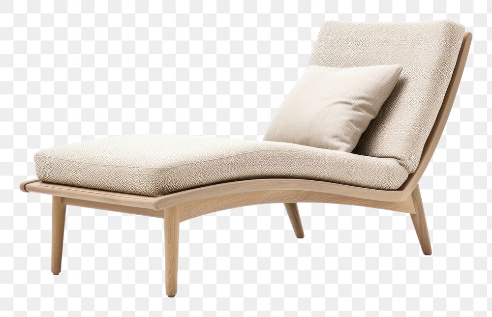 PNG  Modern long beige chair furniture  architecture. AI generated Image by rawpixel.