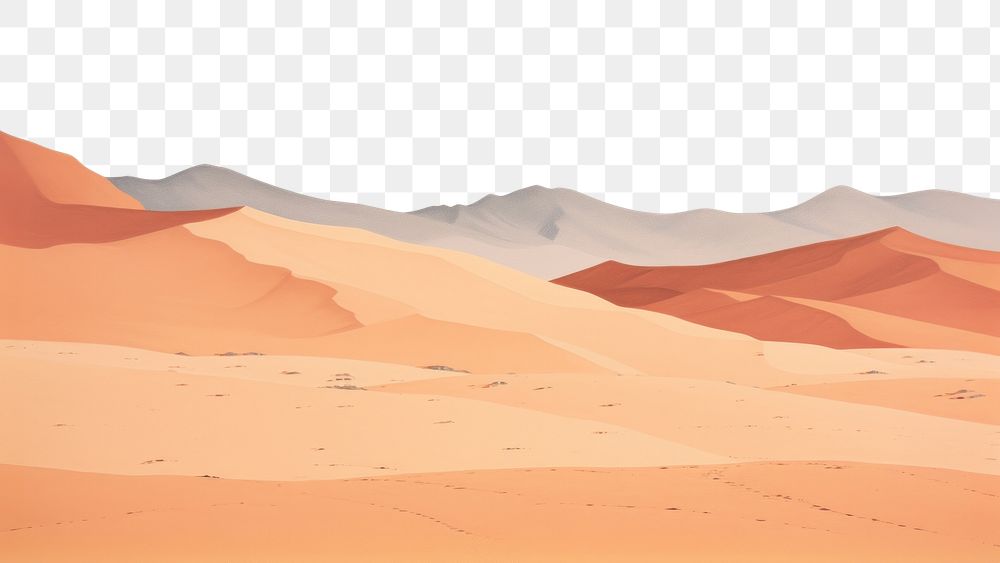 PNG  Desert landscape outdoors nature. AI generated Image by rawpixel.