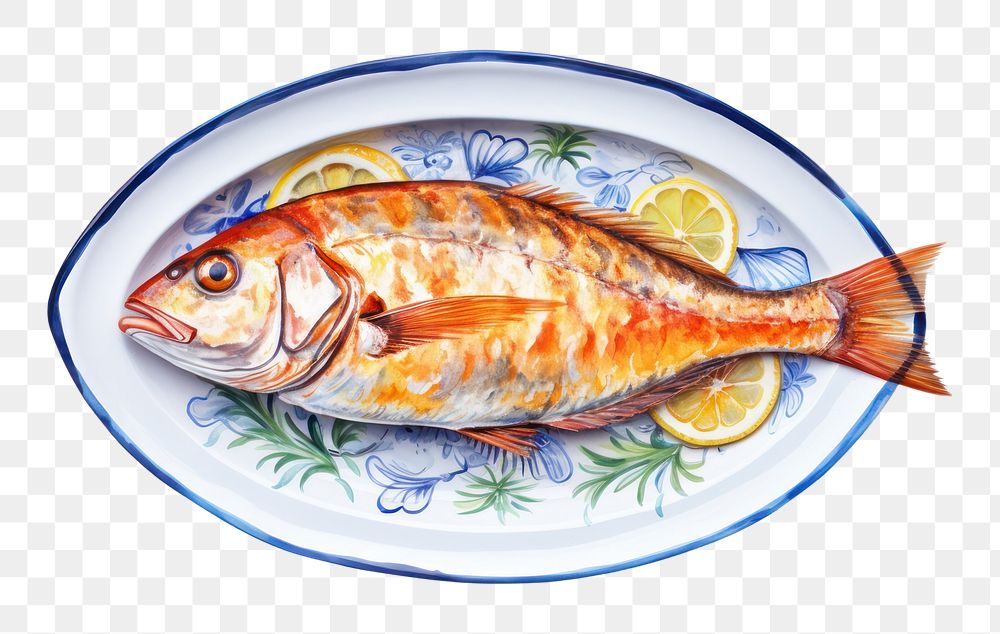 PNG Seafood seafood dish fish. AI generated Image by rawpixel.