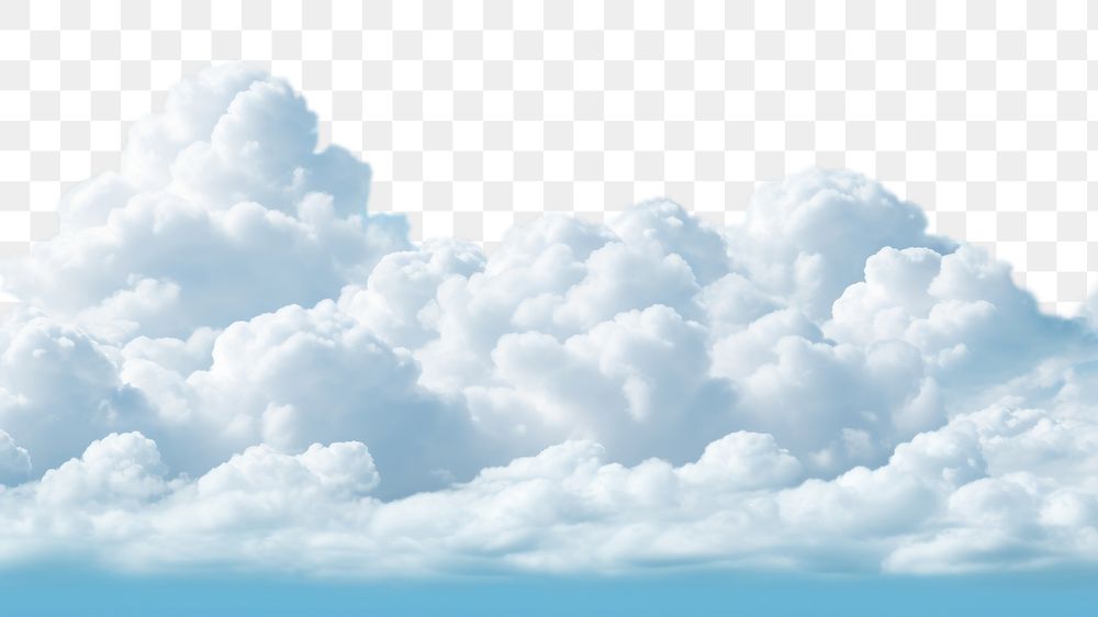 PNG Volumetric clouds border backgrounds outdoors nature
