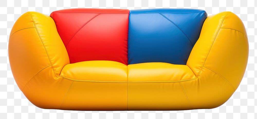PNG  Furniture inflatable cushion sofa. AI generated Image by rawpixel.