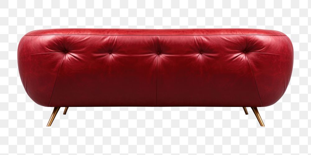 PNG  Furniture sofa red . AI generated Image by rawpixel.