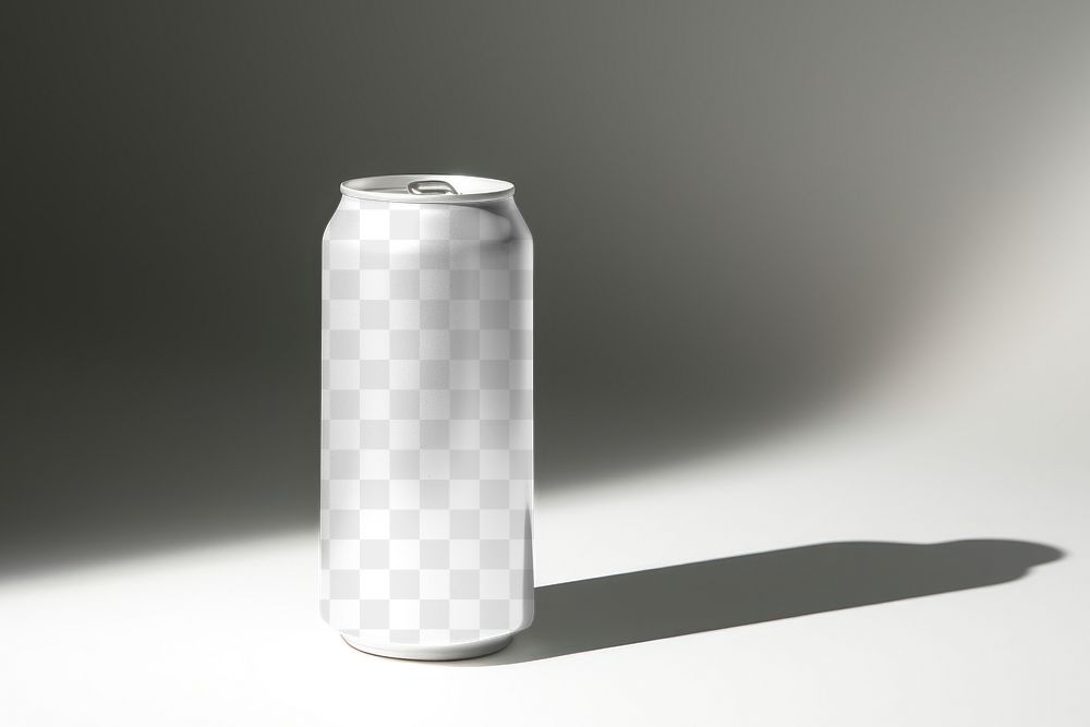 Soda can png transparent mockup