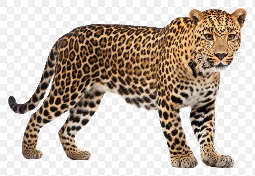 PNG Leopard wildlife cheetah animal. AI generated Image by rawpixel.