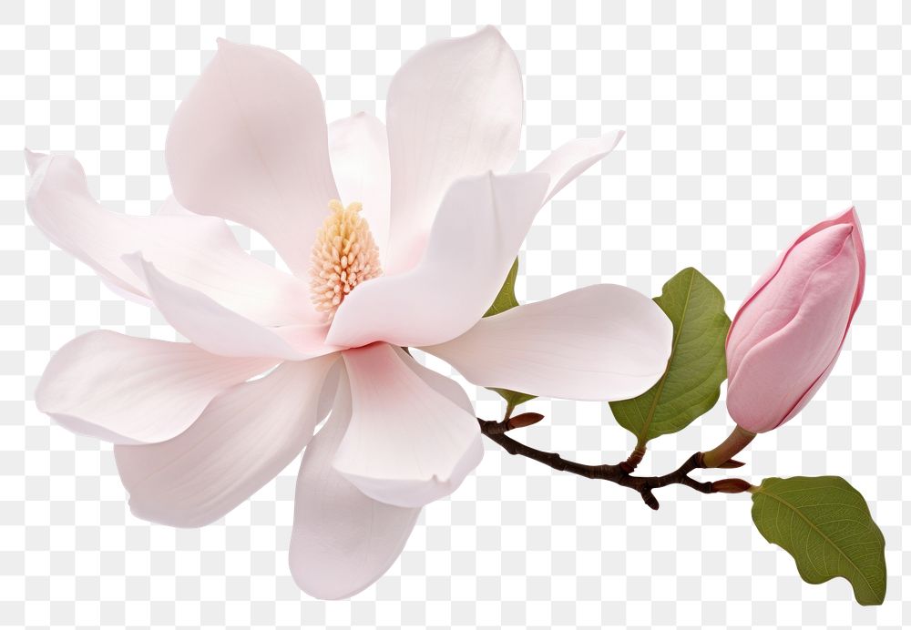 PNG  Magnolia flower blossom petal plant