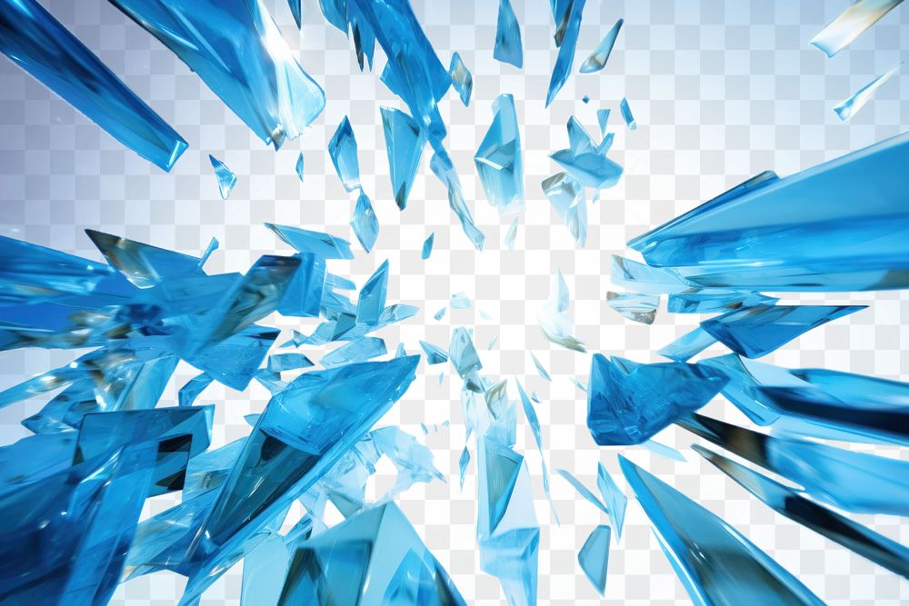 PNG broken crystal effect, transparent background. AI generated image by rawpixel.