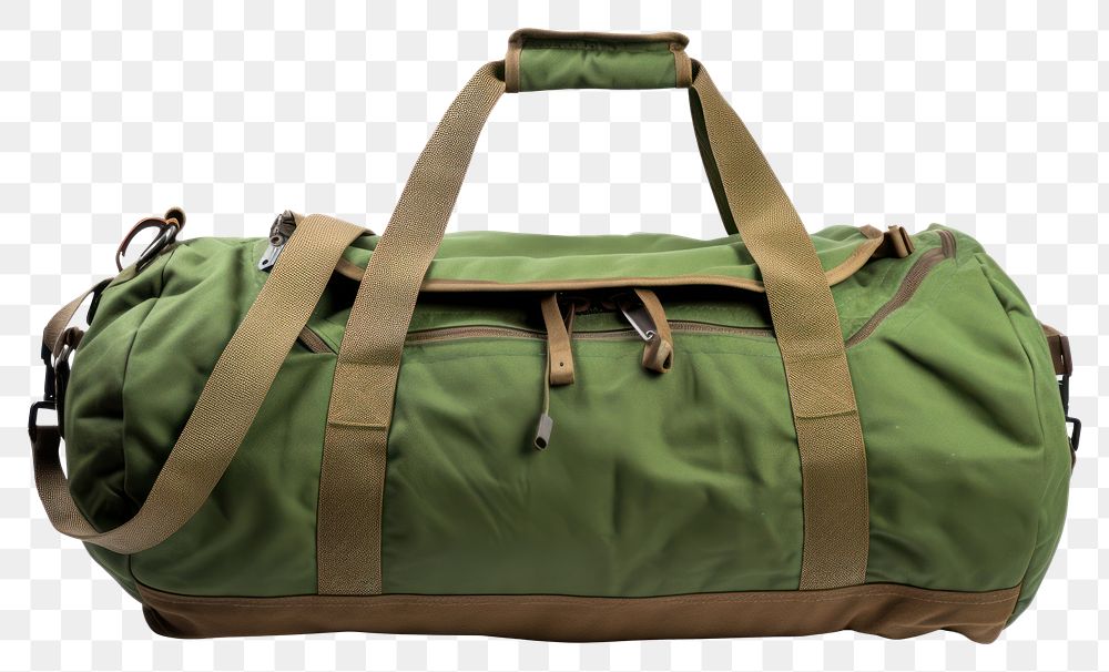 PNG  Duffel Bag bag luggage handbag. AI generated Image by rawpixel.