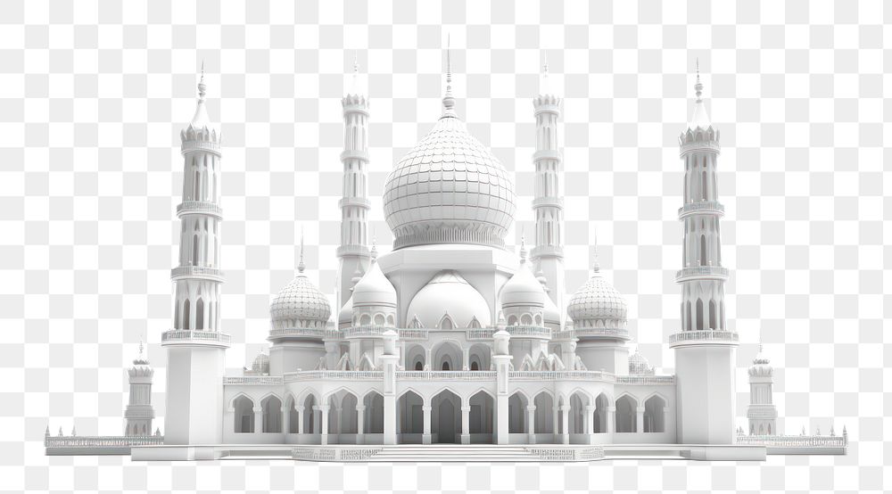 PNG  Mosque architecture building mosque. AI generated Image by rawpixel.