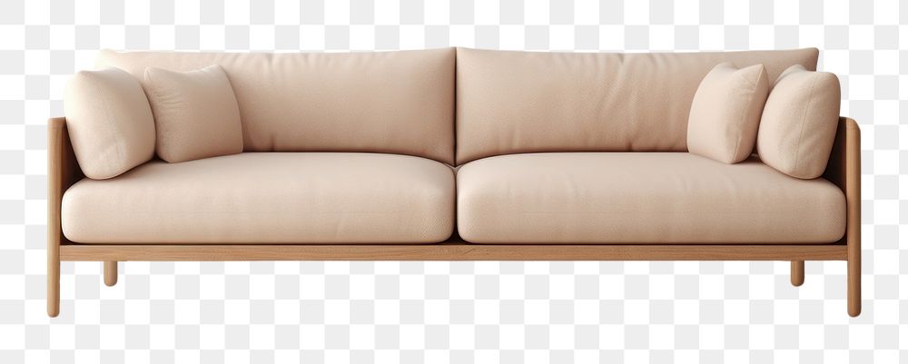 PNG Beige couch architecture furniture cushion. 