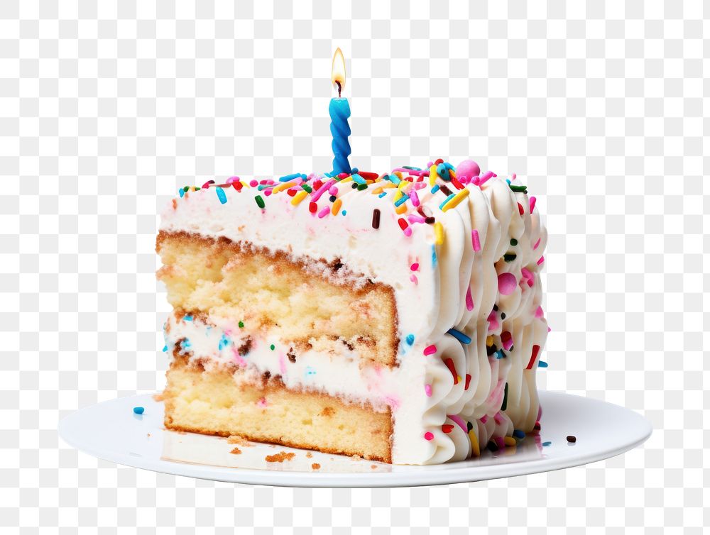 PNG  Birthday Cake cake birthday dessert. AI generated Image by rawpixel.