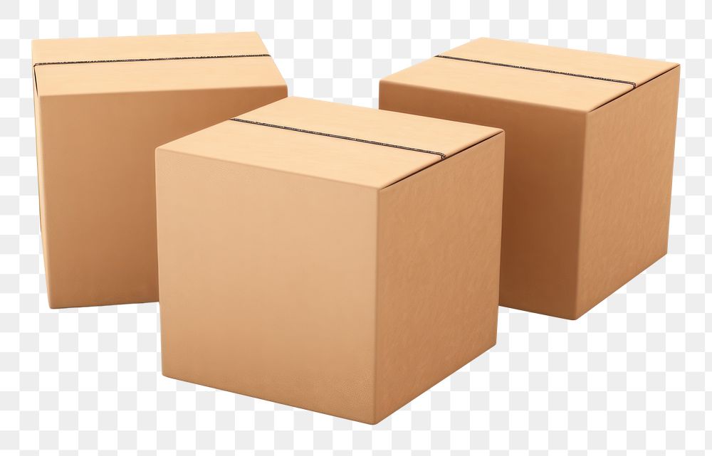 Moving cardboard box png, transparent background. AI generated Image by rawpixel