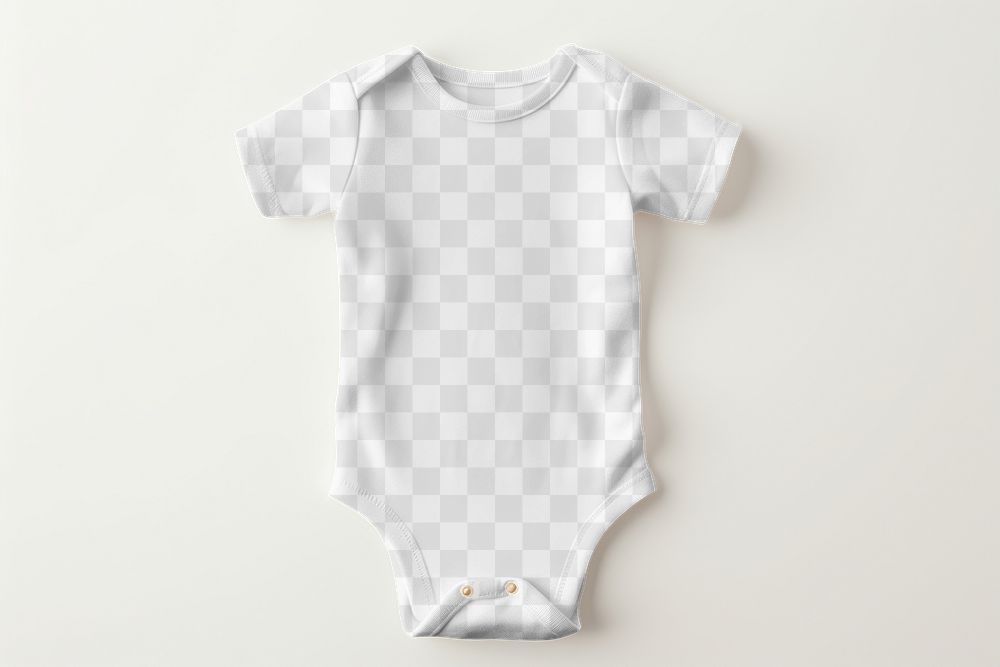 Toddler's onesie png, transparent mockup