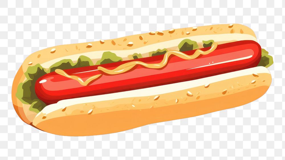 PNG Hotdog ketchup food bratwurst. AI generated Image by rawpixel.