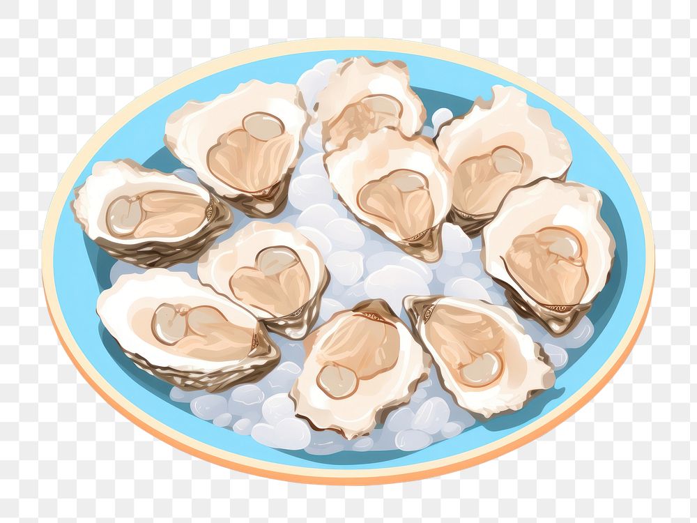 PNG Oysters oyster plate seafood. AI generated Image by rawpixel.