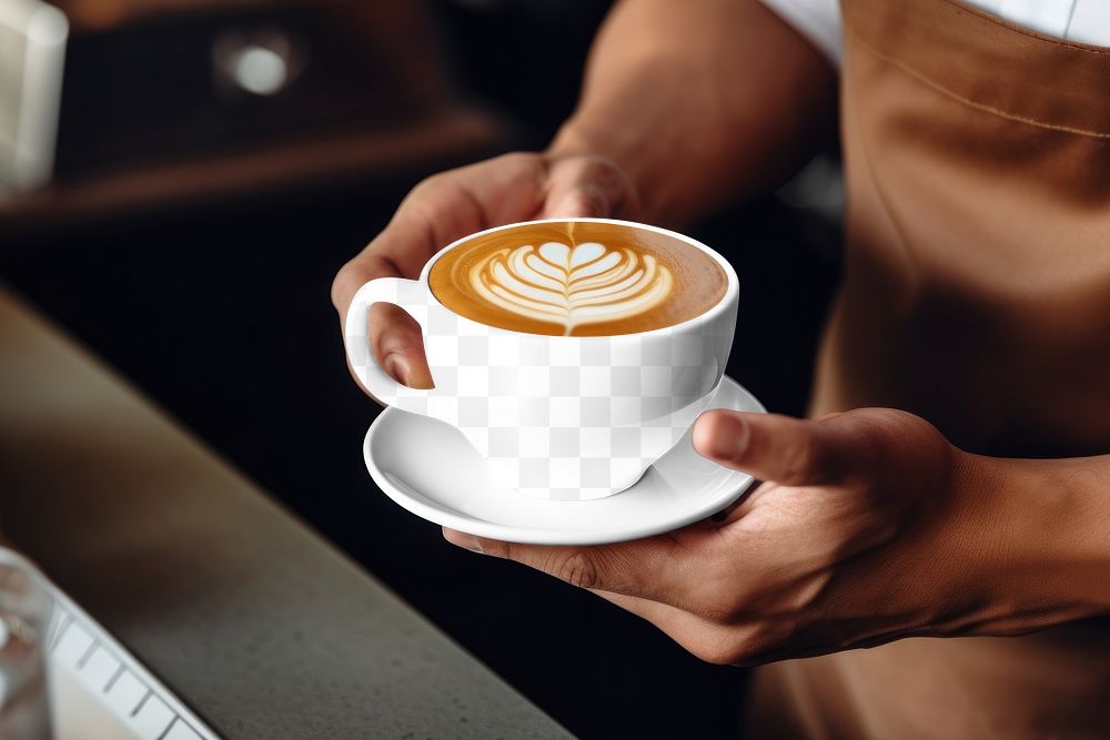 Coffee cup png mockup, transparent design