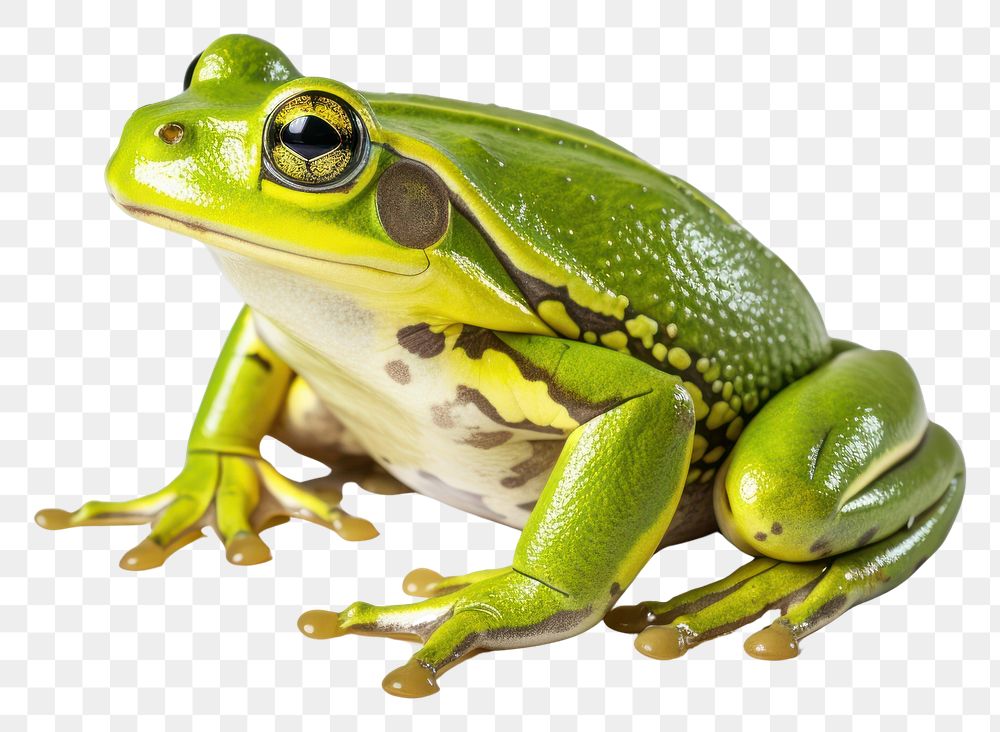 PNG Beautiful green frog amphibian wildlife reptile
