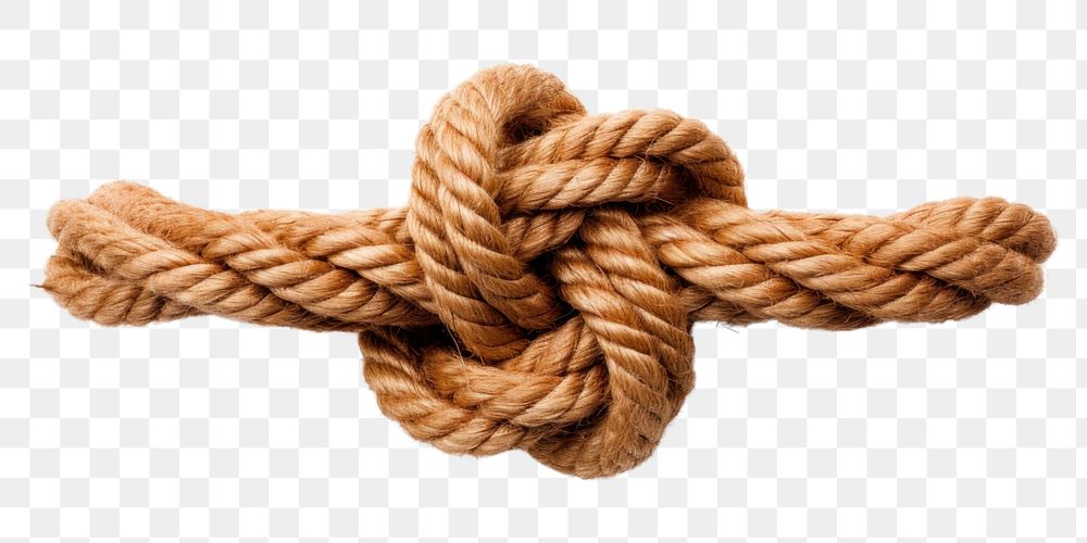 PNG Knot rope white background durability intricacy. AI generated Image by rawpixel.