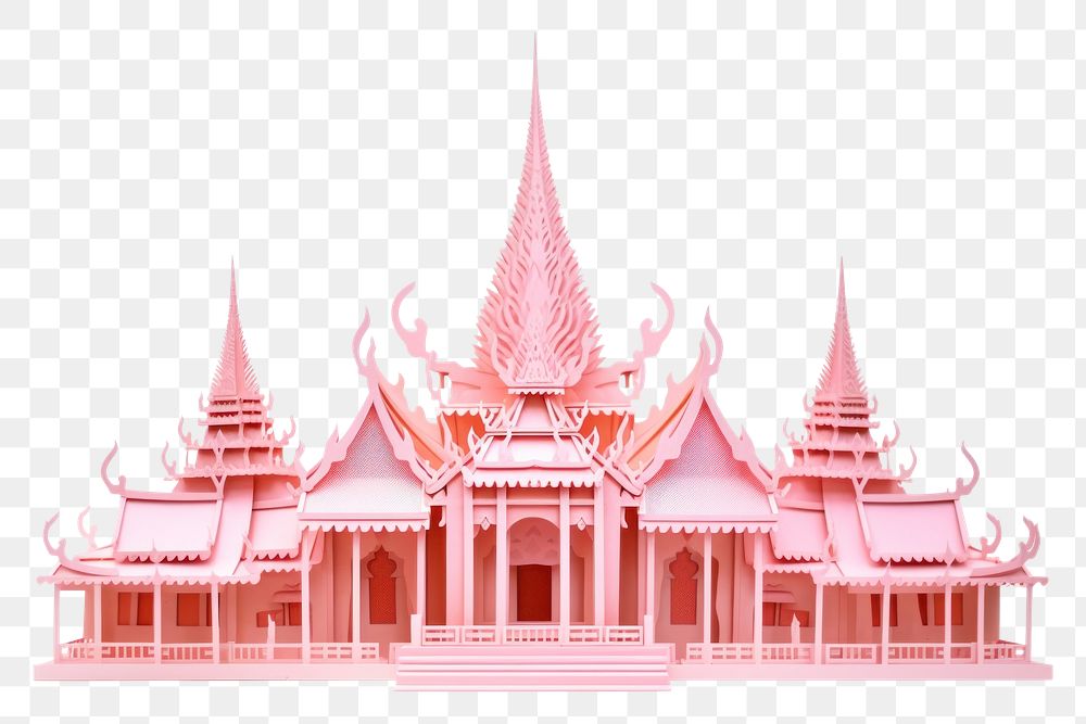 PNG Thai temple architecture building spirituality. AI generated Image by rawpixel.