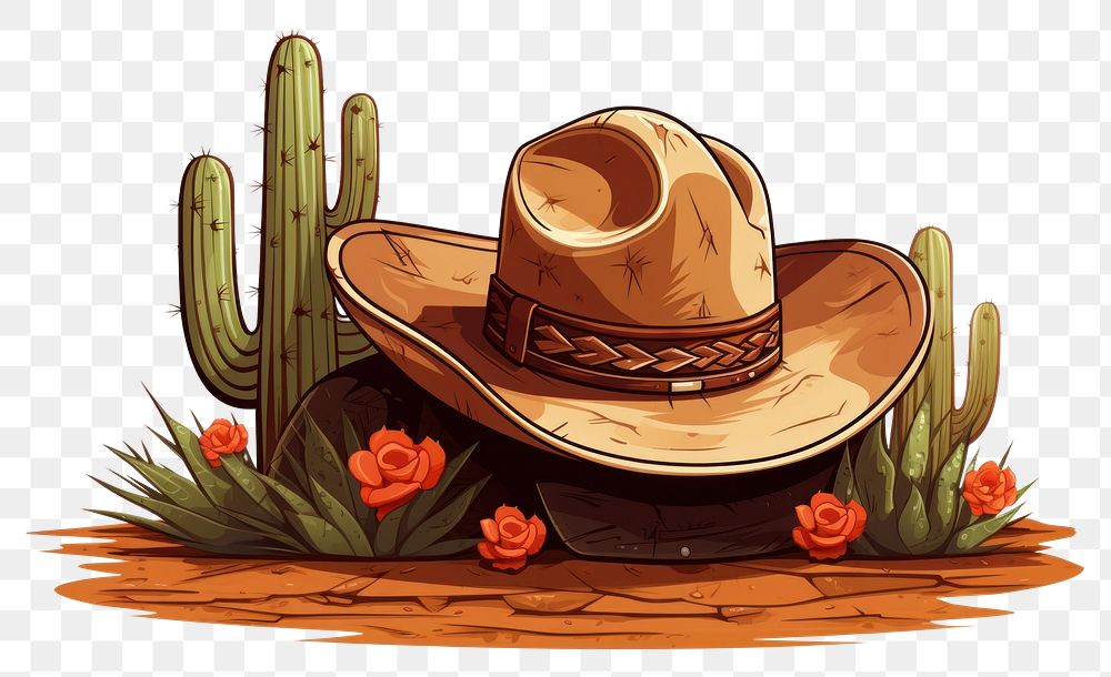 PNG Cactus cowboy hat cowboy hat. AI generated Image by rawpixel.