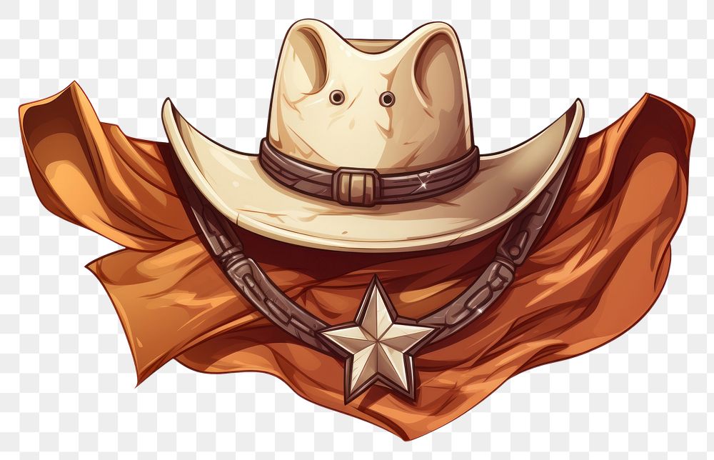 PNG Cowboy headwear clothing cartoon. AI generated Image by rawpixel.