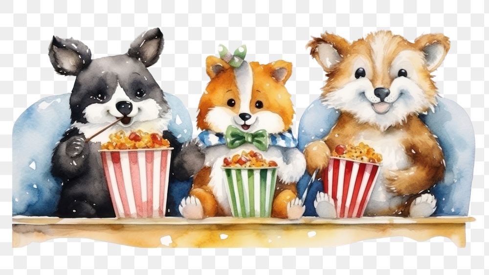 PNG Animal party popcorn mammal pet. 