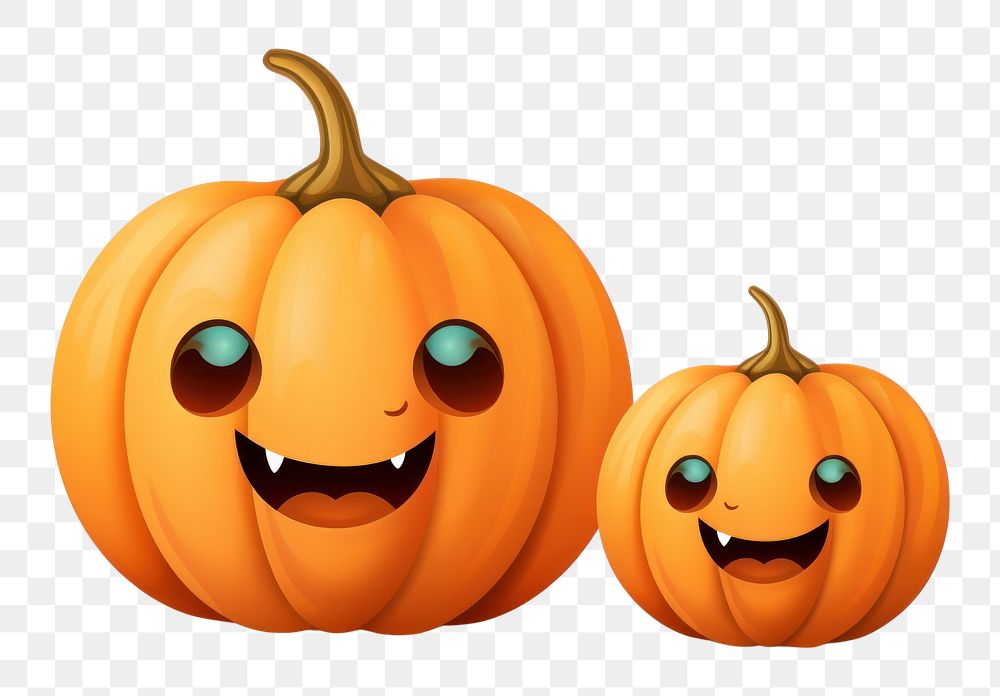 PNG Halloween pumpkins vegetable food anthropomorphic. AI generated Image by rawpixel.